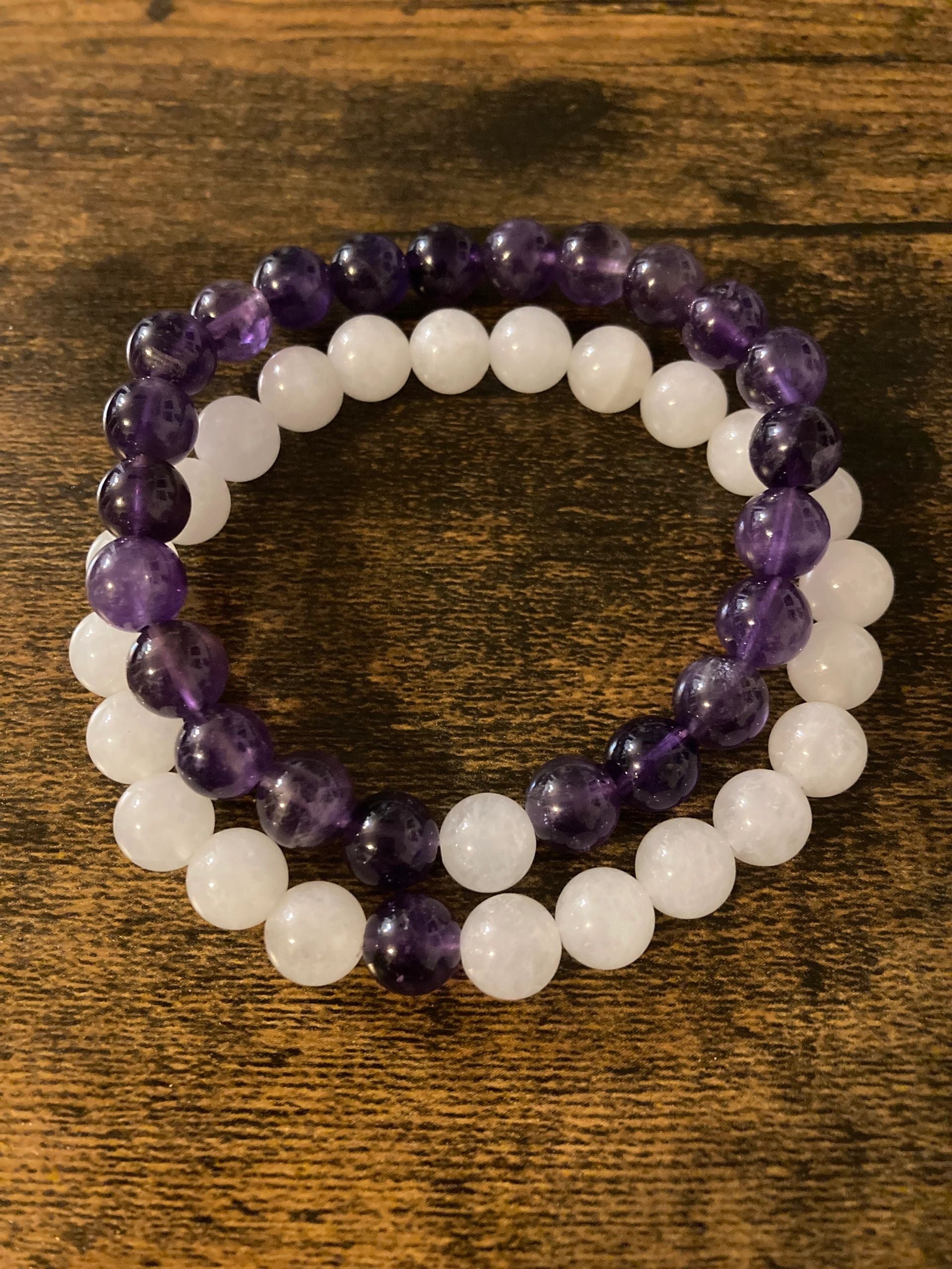 You're My Missing Piece — Amethyst & White Jade