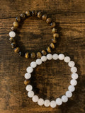 You're My Missing Piece — Tigers Eye & White Jade